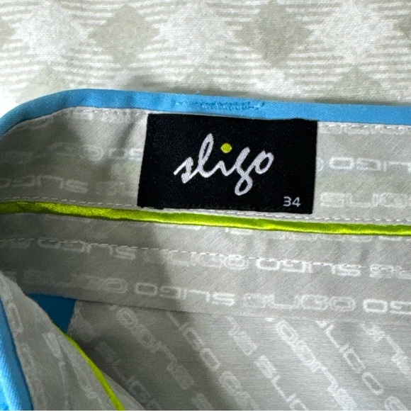 Sligo Men's Light Blue Golf Shorts Size 34 Excellent Preowned Condition - Picture 4 of 7